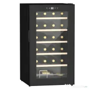 HOMCOM Frigider pentru Vin pentru 24 de Sticle, Capacitate 65L, Control al Temperaturii și Rafturi Detasabile, Negru 