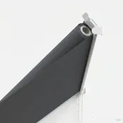 Outsunny Copertină Retractabilă cu Brațe, Deschidere Manuală, Înclinare și Protecție UV30+, 150x120 cm, Gri 