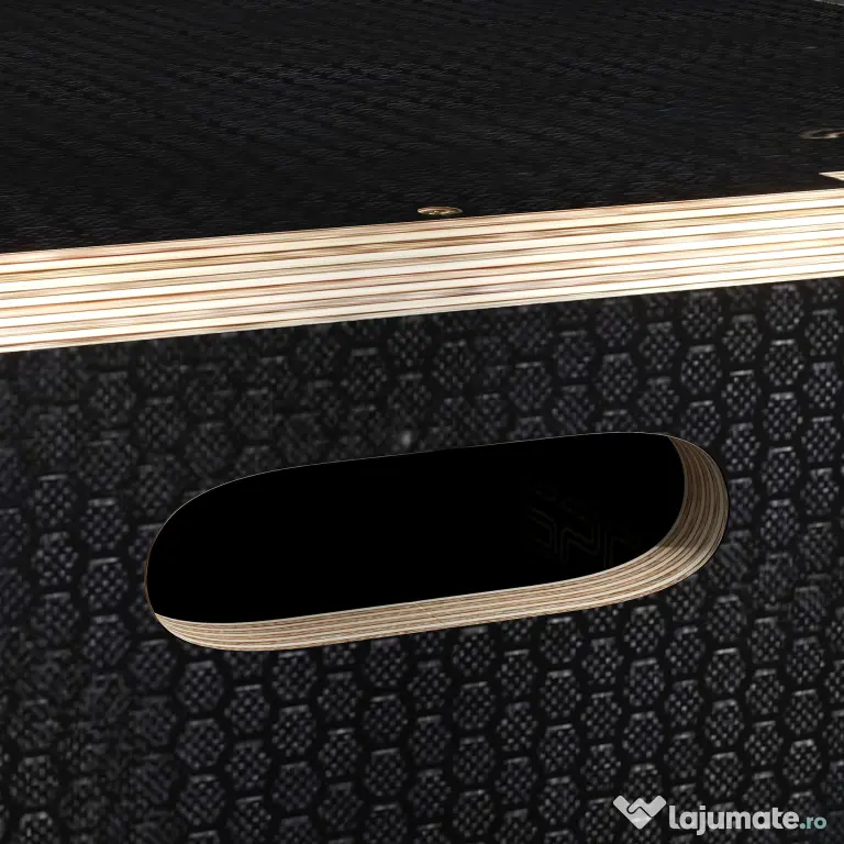 SPORTNOW Cutie Pliometrică pentru Sărituri cu 3 Înălțimi din Lemn Antiderapant, 61-51-41 cm, Negru