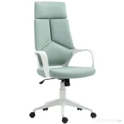 HOMCOM Scaun pentru Birou sau Gaming în Material Textil cu Spătar Înalt Verde 