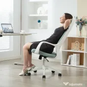 HOMCOM Scaun pentru Birou sau Gaming în Material Textil cu Spătar Înalt Verde 