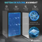 HOMCOM vitrină frigorifică încorporabilă 