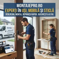 Montaj usa metalica | Montaj uși interior | Uși Sticlă | 