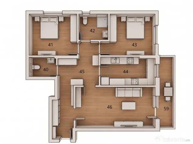 ???? Apartament 3 camere – Dobroești Preț: 104000€ - Dobroesti (Bucuresti-Ilfov)