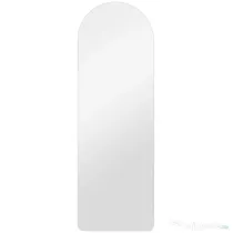 HOMCOM Oglindă de Perete Arcuită cu Iluminare LED Reglabilă și Control Touch, din Sticlă Temperată, 40x3x120 cm