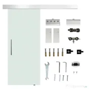 HOMCOM usa glisanta din sticla, sina silentioasa, 77.5x205cm 