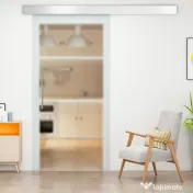 HOMCOM usa glisanta din sticla, sina silentioasa, 77.5x205cm 