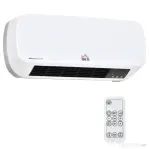 HOMCOM Soba Electrica de Perete cu Telecomanda Timer de Temperatura Reglabila Timer 12h