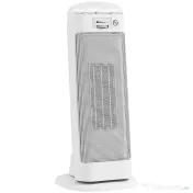 HOMCOM Încălzitor electric ceramic 2000W, 4 moduri și încălzire reglabilă, oscilație la 55°, alb