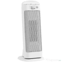 HOMCOM Încălzitor electric ceramic 2000W, 4 moduri și încălzire reglabilă, oscilație la 55°, alb