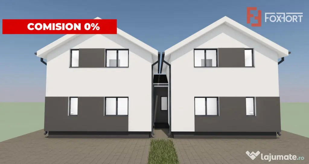 Duplex cu 4 camere, despartit prin camera tehnic - zona Urse