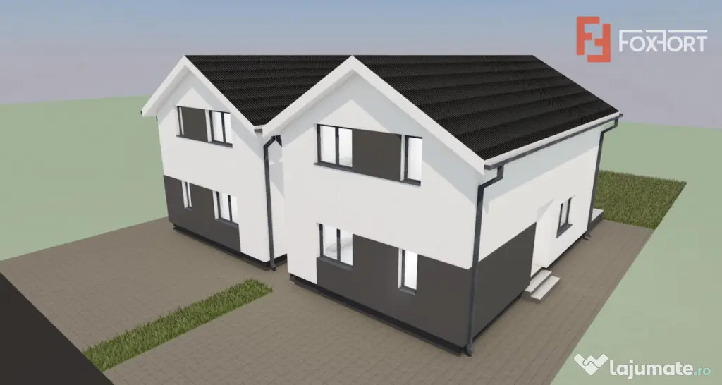 Duplex cu 4 camere, despartit prin camera tehnic - zona Urse