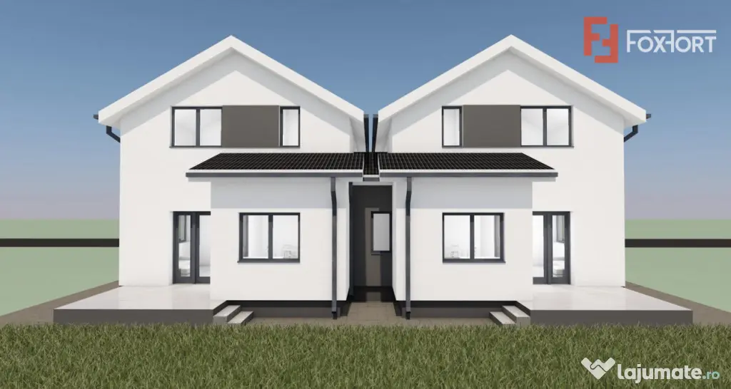 Duplex cu 4 camere, despartit prin camera tehnic - zona Urse
