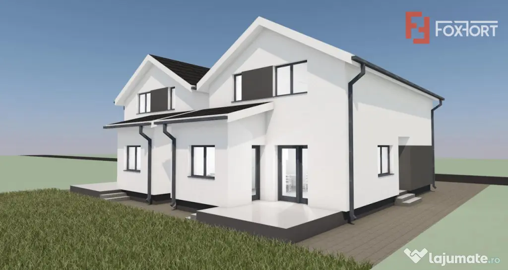 Duplex cu 4 camere, despartit prin camera tehnic - zona Urse