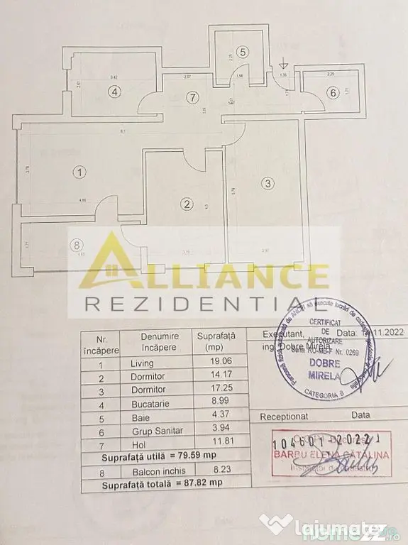 Apartament decomandat - 3 camere 88 mp - Bucuresti (Bucuresti-Ilfov)