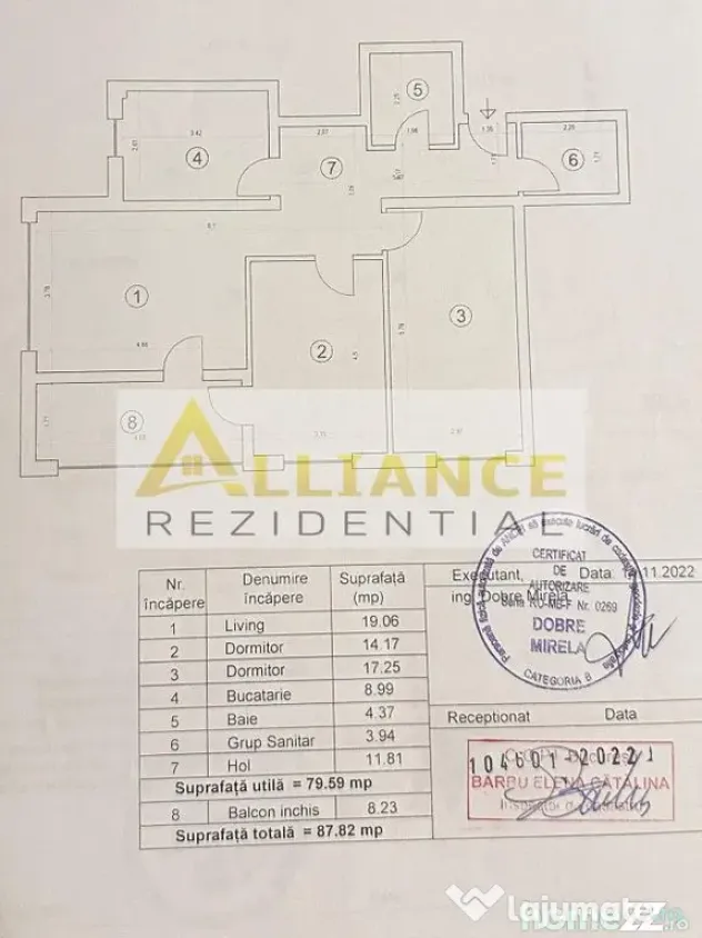 Apartament decomandat - 3 camere 88 mp - Bucuresti (Bucuresti-Ilfov)