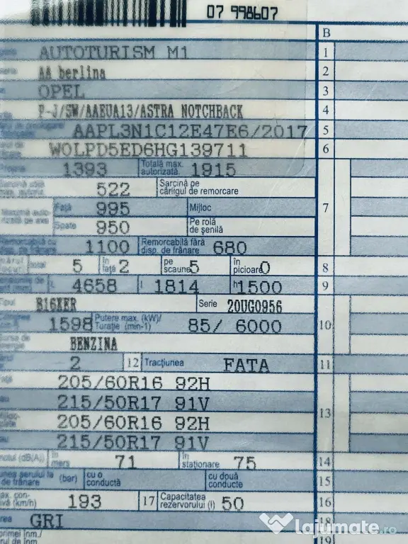 Opel Astra 2017 ~ 1.6Benzina Euro 6 ~ 32000Km ~ Clima Pilot