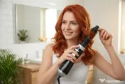 Perie rotativă de coafat cu aer cald, 3 viteze ale aerului și putere de 400W