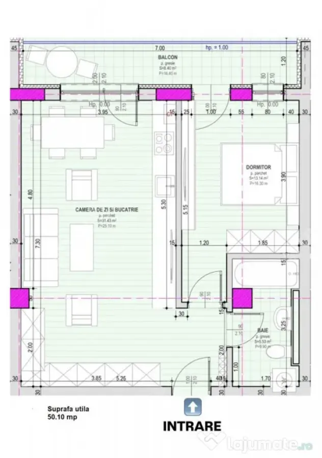 Comision 0! Apartament intabulat cu 2 camere la cheie in Sel