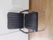 SCAUN  CONFERINȚĂ, BIROU,PIELE ECOLOGICĂ CADRU METALIC, DISPONIBIL 60 BUC