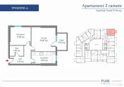 Apartament 2 Camere | 57.2 mp | Bloc Nou | Metrou Pacii /... 