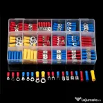 Set conectori izolati pini papuci tub de capat mufe sertizare 300buc