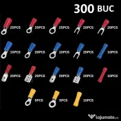 Set conectori izolati pini papuci tub de capat mufe sertizare 300buc 