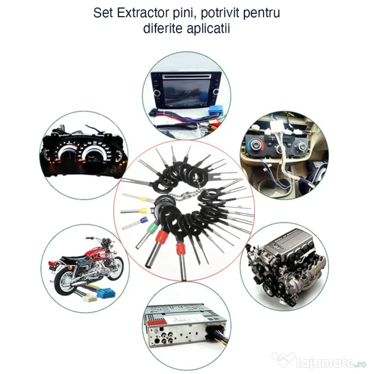 Extractor de pini din mufe set 41 de bucati