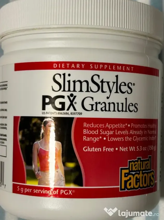Fibre solubile PGX, Natural Factors, pentru slabit, controlul apetitului