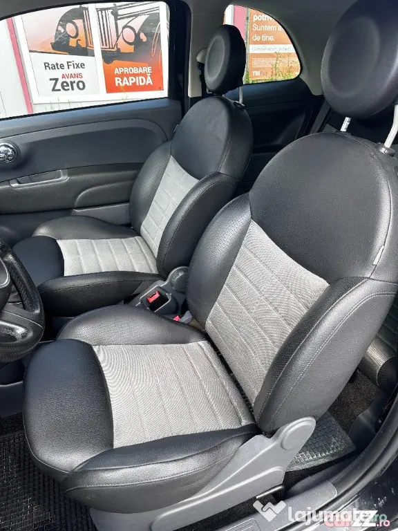 Fiat 500*km:152.125*clima*2 randuri de roti*1.3 benzina*69 cp!