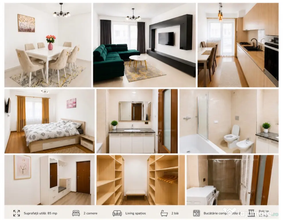 Apartament 2 camere | 85 mp | Balcon 10 mp | Zona Tractorul