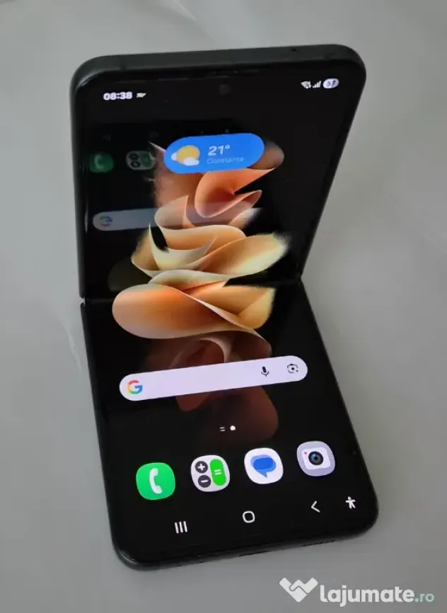 Telefon mobil Samsung Galaxy Z Flip 3, Dual SIM, 5G, 8 GB, 128 GB.
