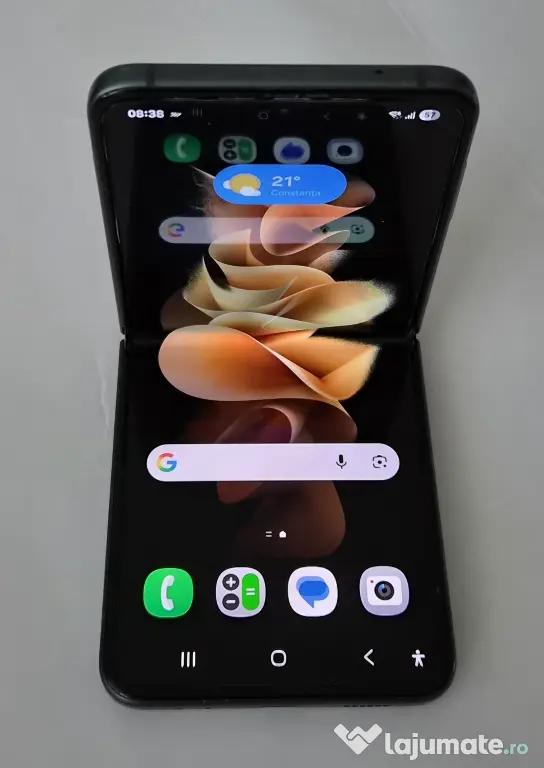 Telefon mobil Samsung Galaxy Z Flip 3, Dual SIM, 5G, 8 GB, 128 GB.