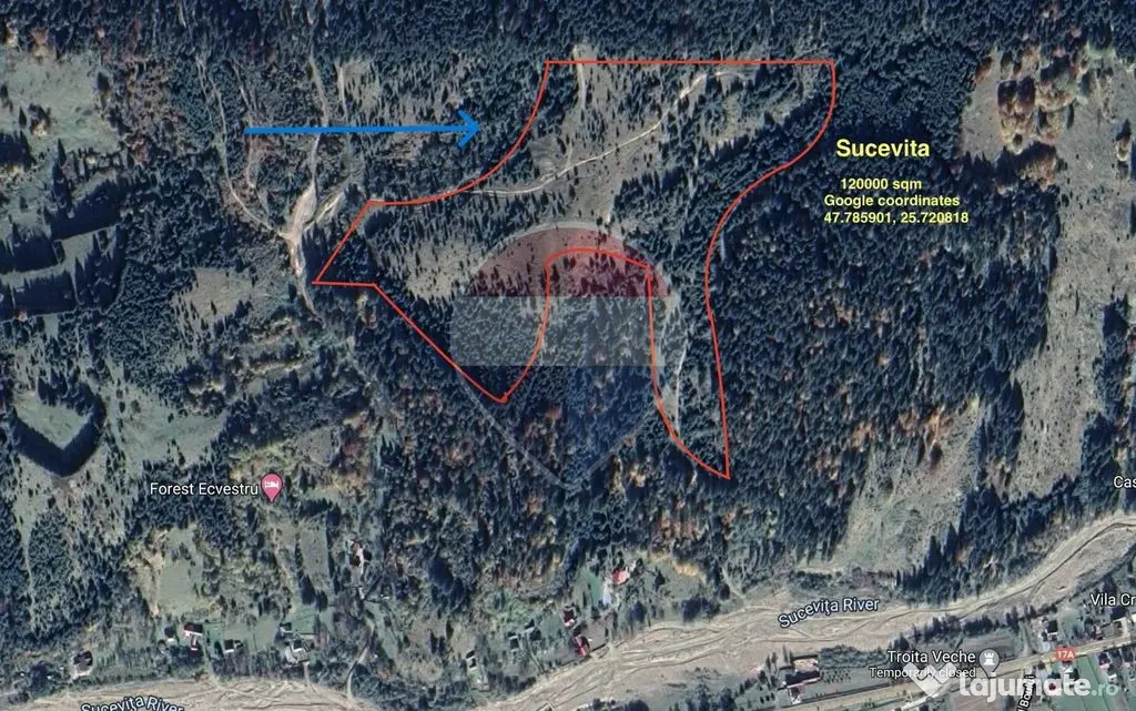 Teren 120.000 mp Sucevița – oportunitate de investiți...