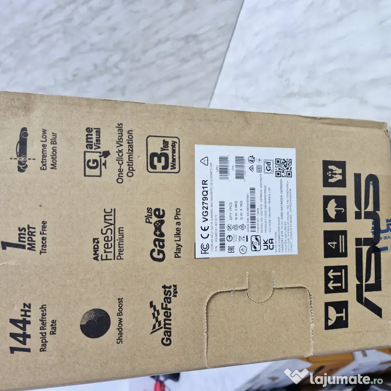 Monitor Gaming LED IPS Asus TUF 27" 144Hz, Zeus Amanet Militari 36397
