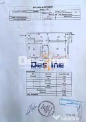 Apartament 2 camere decomandat 49 mp + balcon 