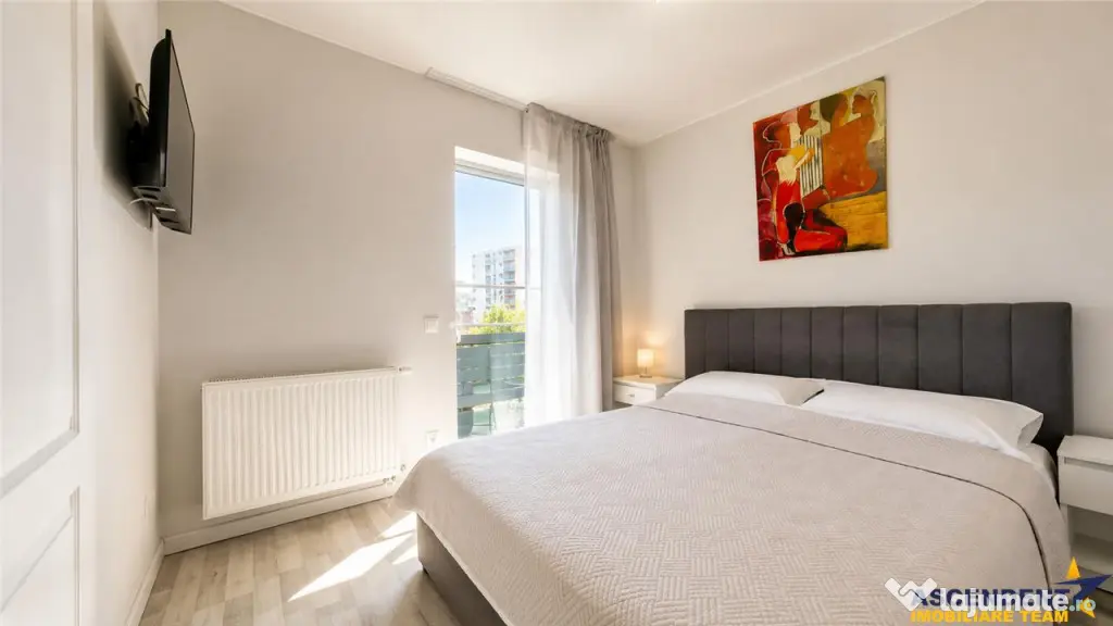 Studio modern, decomandat, etaj 2, mobilat, echipat, terasa,