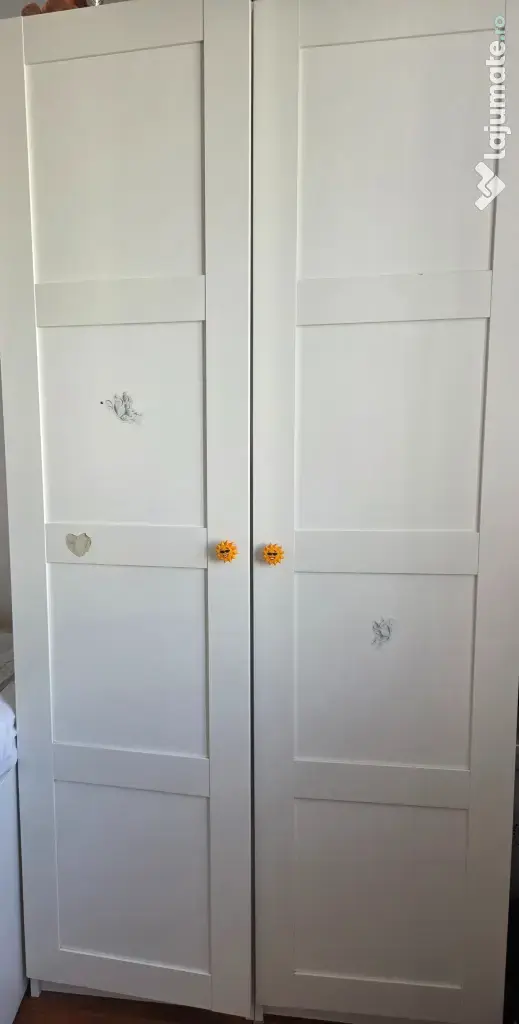 Dulap / Dressing IKEA PAX alb (100x58x201 cm) cu accesorii KOMPLEMENT