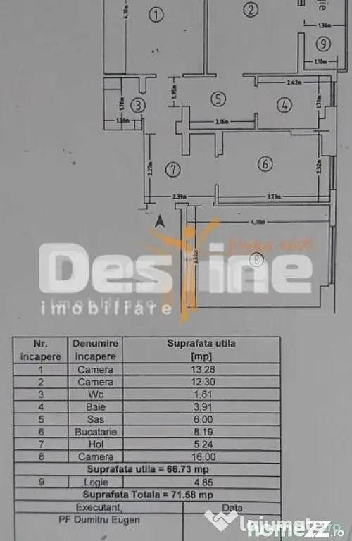 Dacia, Apartament 3 camere, DECOMANDAT, 139.990 EURO - Iasi (Iasi)