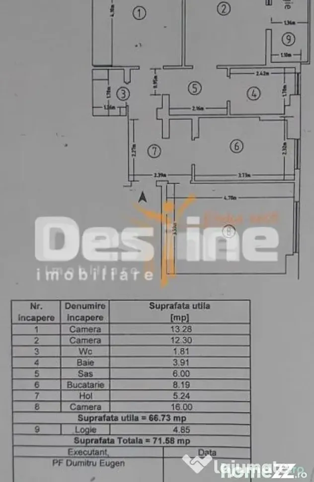 Dacia, Apartament 3 camere, DECOMANDAT, 139.990 EURO - Iasi (Iasi)