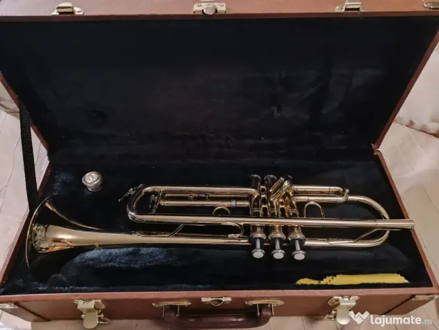 Trompeta Maxtone 1970 Bb – Gold Lacquer – Nouă + Hard Case
