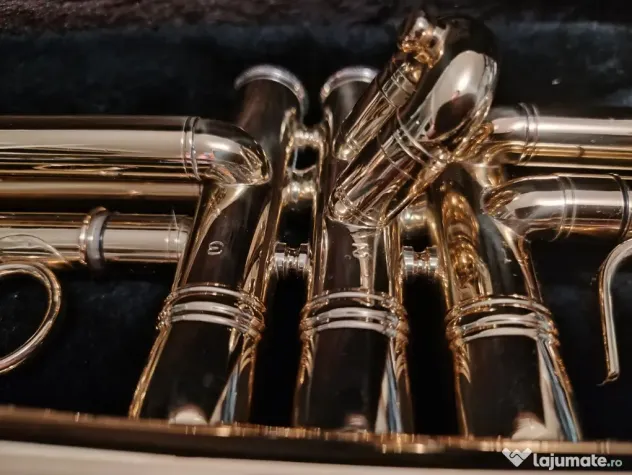 Trompeta Maxtone 1970 Bb – Gold Lacquer – Nouă + Hard Case
