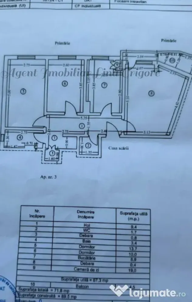 Locație Premium! Apartament 3 camere | 72 mp | Etaj 1 | zona Finanțe, Focșani