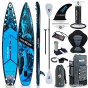 Placa Gonflabila Stand Up Paddle SUP 365cm Scaun Caiac Sigilată, Set Premium
