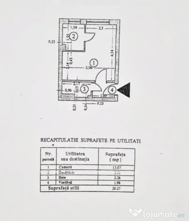 Modernizata si utilata* 8 minute metrou*Intrarea Badeni 2A-T