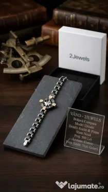 Brățară bărbați/unisex 2 Jewels – Model Roza Vânturilor (cu cutie originală)