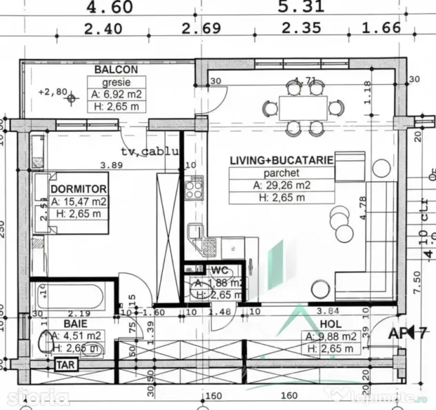 Apartament 2 camere, lângă parcul Poligon