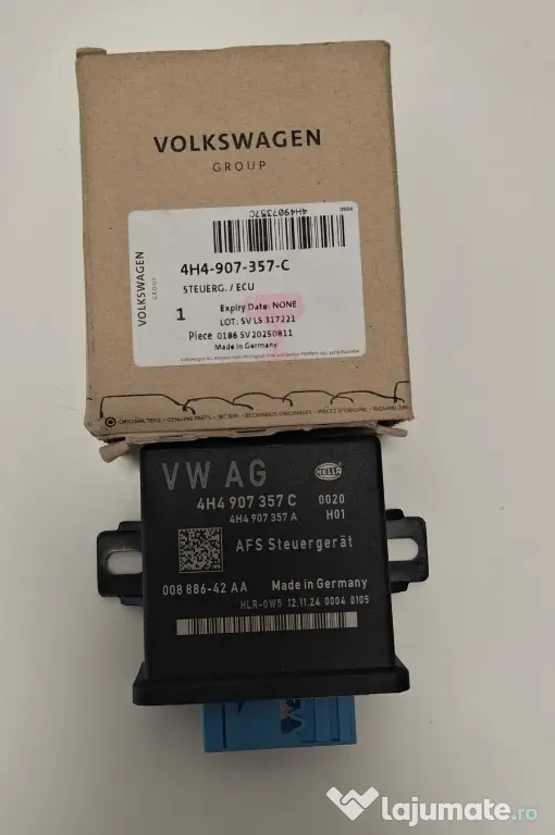 Modul AFS Control Lumini Viraje Original VW/Audi 4H4907357C – Nou în cutie!