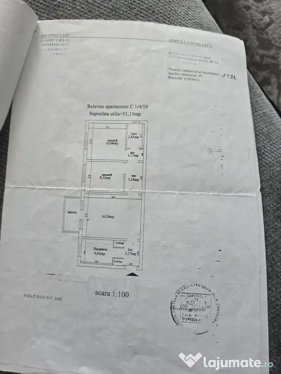 Apartament 3 camere renovat și mobilat – zona Dacia