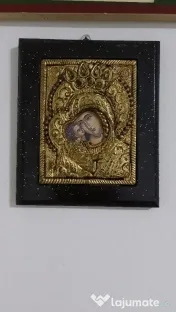 Icoană aur 24k Muntele Athos 